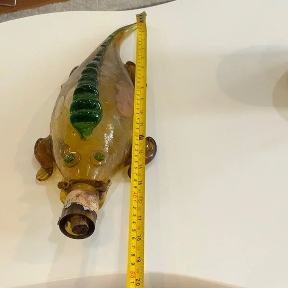 Glass Fish-Shaped Aquarium Ornament